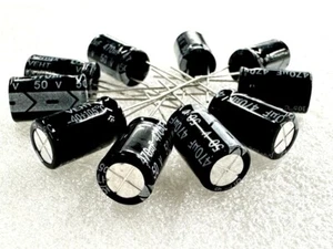 10pcs 470uF 50V Electrolytic Capacitor ±20% 105°C (10x17mm) - Foto 1 di 9