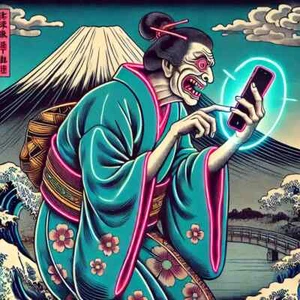 Reiwa Era Ukiyo-e "NEON EDO No.4" - A Fusion of Edo Aesthetics and Neon Colors - Picture 1 of 1