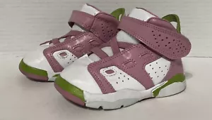 Mädchen Nike Air Jordan Schuhe Turnschuhe Pink Grün Weiß DM1158-613 Kleinkind Größe 6C - Bild 1 von 9
