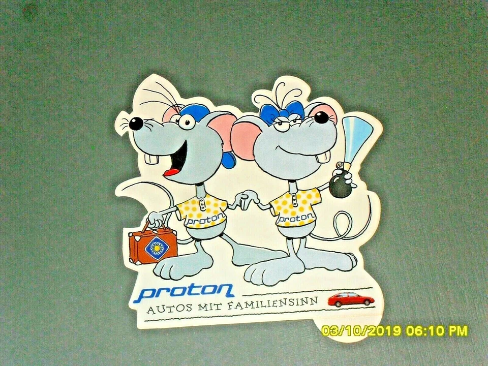 Pegatina/pegatina+++ protón +++ coche - fabricante Malasia + muy raro - Imagen 1 de 1