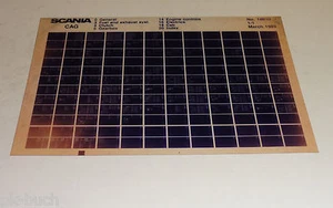 Catalogo Parti Scania CAG Camion Stand 03/1989 - Foto 1 di 1