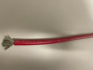 8 AWG GAUGE RED MARINE TINNED COPPER BATTERY CABLE BOAT WIRE USA Made PER FOOT - Picture 1 of 1