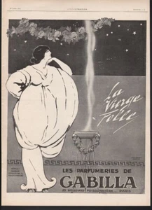 1913 GABILLA PERFUME MAKEUP ROSE WOMAN SEXY STAR DRESS ELEGANT PARIS 20561 - Picture 1 of 1
