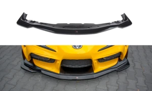 Splitter Diffusore Anteriore V1 Maxton Design Nero Lucido ABS per Toyota Supra Mk5 - Foto 1 di 7