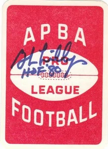 BOB LILLY Autographed Signed 1973 APBA GAME Football card Dallas Cowboys COA - Picture 1 of 1