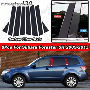 8Pcs Carbon Fiber B C Pillar Post Column Cover For Subaru Forester SH 2009-2013 - Bild 1 von 12