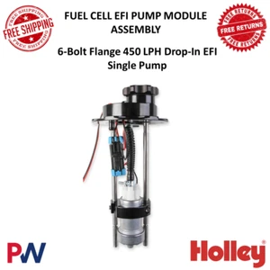 Conjunto de módulo de bomba única Holley de celda de combustible brida de 6 pernos 450 LPH EFI Drop-In - Imagen 1 de 12