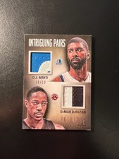 2012-13 Panini Intrigue Demar Derozan OJ Mayo Prime Patches /10