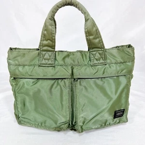YOSHIDA PORTER TANKER Sage Green MINI TOTO BAG Nylon Women - Picture 1 of 22