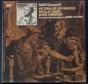 HMV SLS 816 UK 2ND ED GOUNOD - FAUST CLUYTENS GEDDA, DE LOS ANGELES, CHRISTOFF - Foto 1 di 6