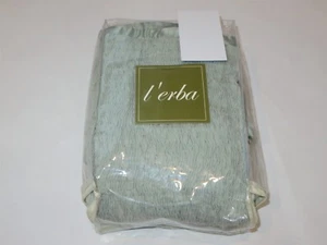 L'Erba Cardo Acolchado Euro Sham Azul Vapor NUEVO Algodón Seda Nuevo en Paquete Raro - Imagen 1 de 5