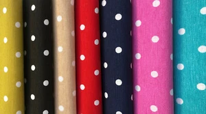 Polka Dot Fabric Spots Dots PolyCotton Material Chic Textile - 140 cm wide - Picture 1 of 15