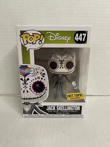 Funko Pop Disney Jack Skellington 447 2018 Vaulted Hot Topic Exclusive - Picture 1 of 6