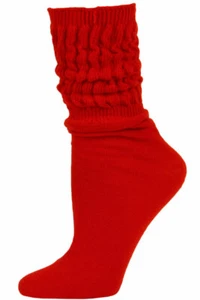 Millennium Kid's Slouch Socks - 1 Pair - Red - Picture 1 of 1
