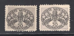 Vatikanstadt 1946 portofrei 20c graues Papier breite Bänder postfrisch H Michel P8yII - Bild 1 von 1