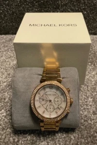 Michael Kors Rose Gold Chronograph Watch Worn Once - Picture 1 of 8