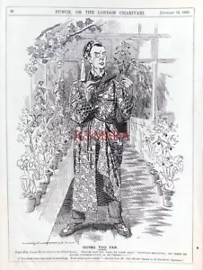 'GOING TOO FAR', Antique 1897 Linley Sambourne PUNCH Cartoon Print : 659-85 - Picture 1 of 1