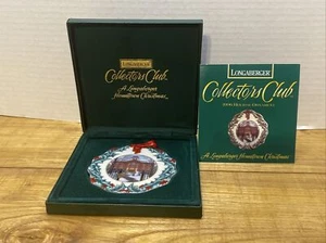 Vintage 1996 Longaberger Collector's Club Christmas Ornament - Picture 1 of 6