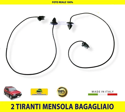 AUTOKIT Lacci Mensola Bagagliaio Tiranti Cordine per Panda Classic 141 Cofano Posterior