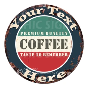 CP0193 ANY NAME'S Custom Coffee Personalized Aluminum Metal Sign Decor Gift idea - Picture 1 of 18