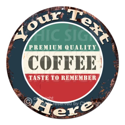 CP0193 ANY NAME'S Custom Coffee Personalized Aluminum Metal Sign Decor Gift idea - Image 1 of 2