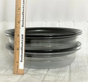 NEU Tupperware Preludio Acryl klar & schwarz 4-teilige Sets GRÖSSE WÄHLEN - Bild 1 von 8