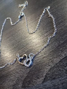 HERZKETTE HERZ ANHÄNGER 925 SILBER DAMEN HALSKETTE HERZ KETTE ANHÄNGER - Bild 1 von 6