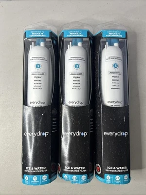 3 Everydrop Refrigerator Ice & Water Filter #3 Filtration New - Image 1 of 4