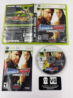 Xbox 360 - Wwe Smackdown Vs Raw 2009 Microsoft Xbox 360 Complete #2908 - Image 1 of 2