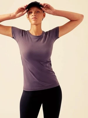 Camiseta sin costuras Athleta Small Momentum violeta volcánico #530504 Foto 1 de 2