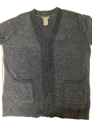 Matty M Women's Chenille Ribbed Duster Cardigan with pockets Dark Navy Size XXL - Image 1 of 4