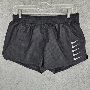 Pantalones cortos para correr Nike Run Tempo grandes negros forrados de nailon para mujer - Imagen 1 de 8