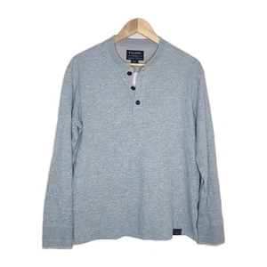 CC FILSON Hombres Henley Manga Larga Gris Talla Mediana 3 Botones - Imagen 1 de 6