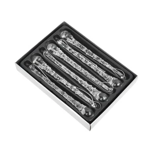 6Pcs Glass Icicle Ornament Xmas Tree Decor for Holiday Indoor Party Favors - Picture 1 of 4