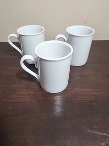 Dansk Tapestries Winter White St of 3 Smooth 4" Mugs Jack Lenor Larsen - Picture 1 of 6
