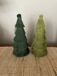 Transpac Target Opal Haus Seil Quaste Christbaumschmuck Paar - Bild 1 von 3