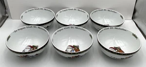 PS Portmeirion Studio A Christmas Story Susan Winget Zuppiera Cereali Set di 6 - Foto 1 di 9