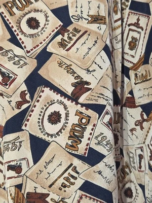 Pendleton Sophisticates Petite Size 6 Full Midi Skirt Vintage Letters & Postage - Image 1 of 4