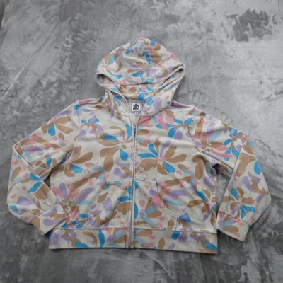 Juicy Couture Sudadera con Capucha Mujer 2X Multicolor Floral Pastel Cremallera Sudadera Chaqueta Foto 1 de 4