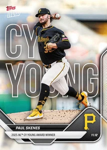 Paul Skenes NL CY YOUNG 2025 Topps Now card OS-5 Presale - Picture 1 of 2