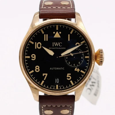 IWC Big Pilot Heritage Bronze 46mm Black IW501005 Leather Auto Power Reserve - Image 1 of 4
