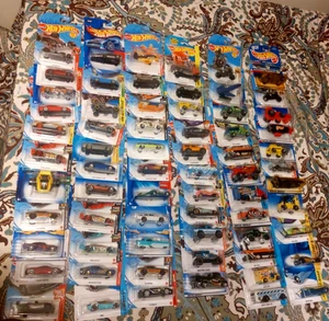 HOT WHEELS LOT OF 67 VARIETY CARS TRUCKS ETC AND YEARS NIP GREAT FOR HOLIDAYS! - Picture 1 of 21