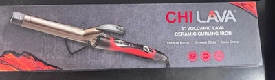 CHI Lava 1 Inch Volcanic Ceramic Curling Iron 1" New 8398 - Image 1 of 4