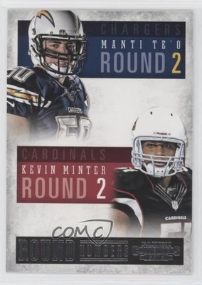 2013 Panini Contenders Round Numbers Kevin Minter Manti Te'o #18 Rookie RC - Image 1 of 2