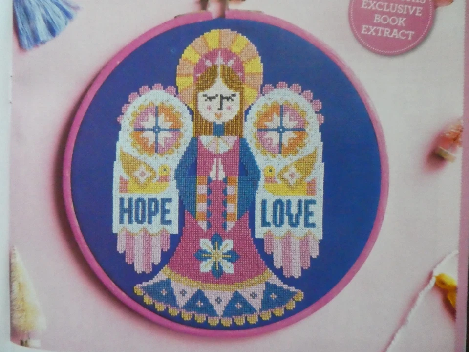 Angel Hoop cross stitch chart designed by Emma Congdon - Image 1 of 1