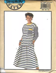 Simplicity Sewing Pattern 9488 Size XS-XL (6-24) Misses' Top & Skirt UNCUT - Picture 1 of 2