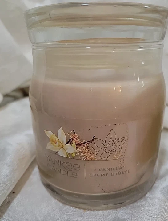 Yankee Candle Vainilla Creme Brulee Tarro Grande Signature 13oz 2 Mechas Foto 1 de 1