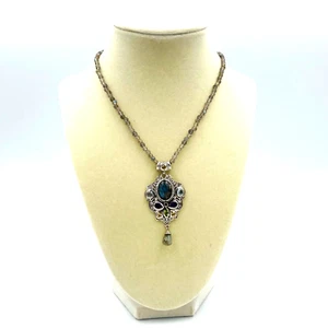 Collar colgante artesanal de múltiples piedras preciosas de 53,91 quilates con cuentas de labradorita - Imagen 1 de 12