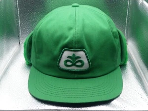 Cappello berretto contadino Pioneer K-Products Made In U.S.A. patch verde bianco patta invernale - Foto 1 di 14