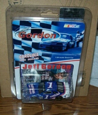 JEFF GORDON #1 CAROLINA FORD 1991 FORD 1/64 ДЕЙСТВИЕ ЛИТОЙ АВТОМОБИЛЬ - Изображение 1 из 2